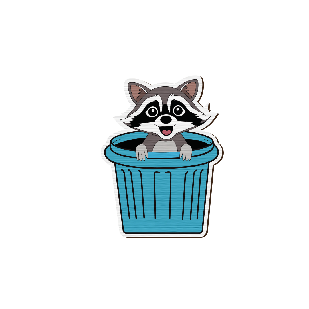 Raccoon Peekaboo