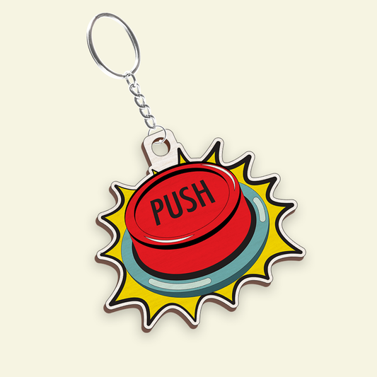 Push Button Ping Keychain