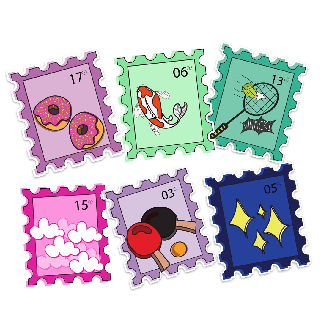 Stamp-a-doodle Sticker