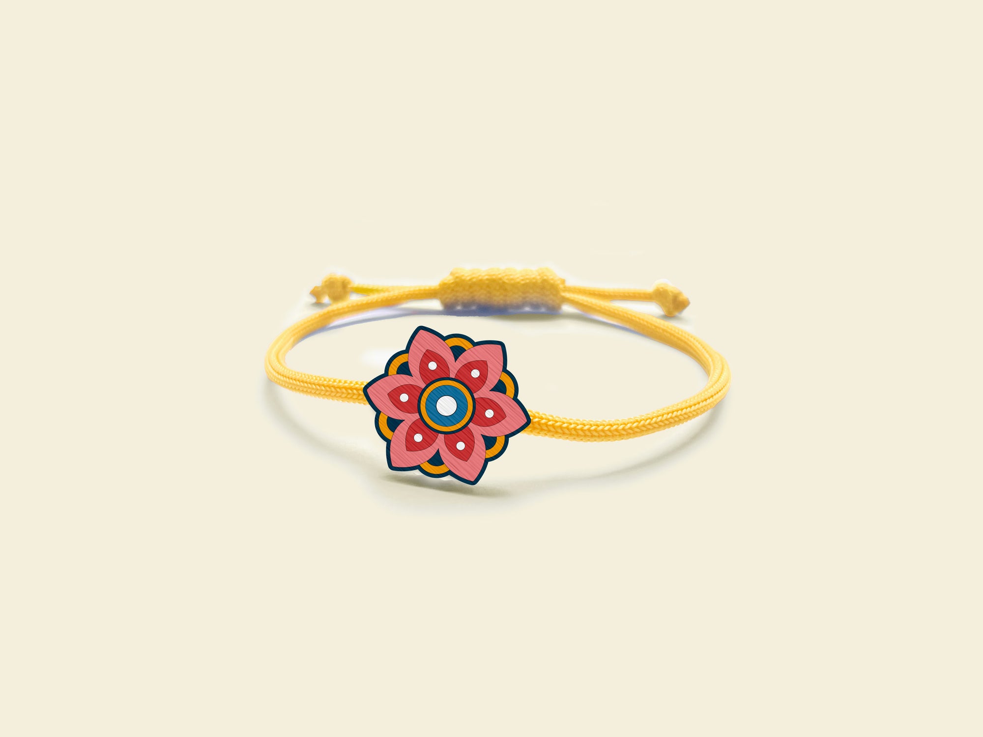 Pink Floral Rakhi