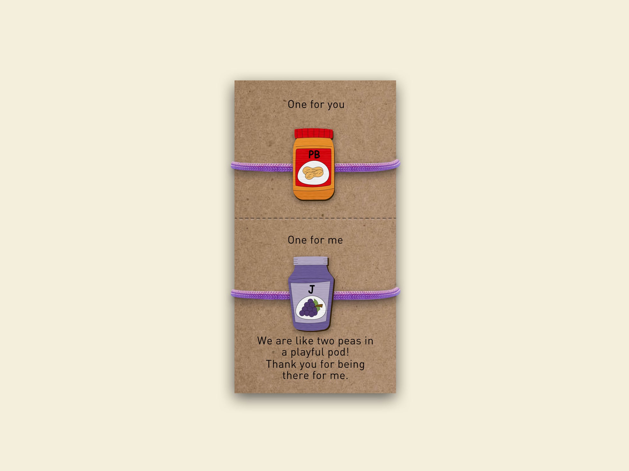 Peanut Butter-Jam Rakhi