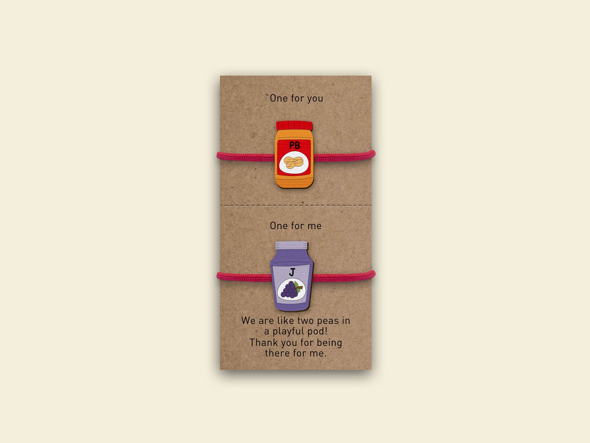 Peanut Butter-Jam Rakhi
