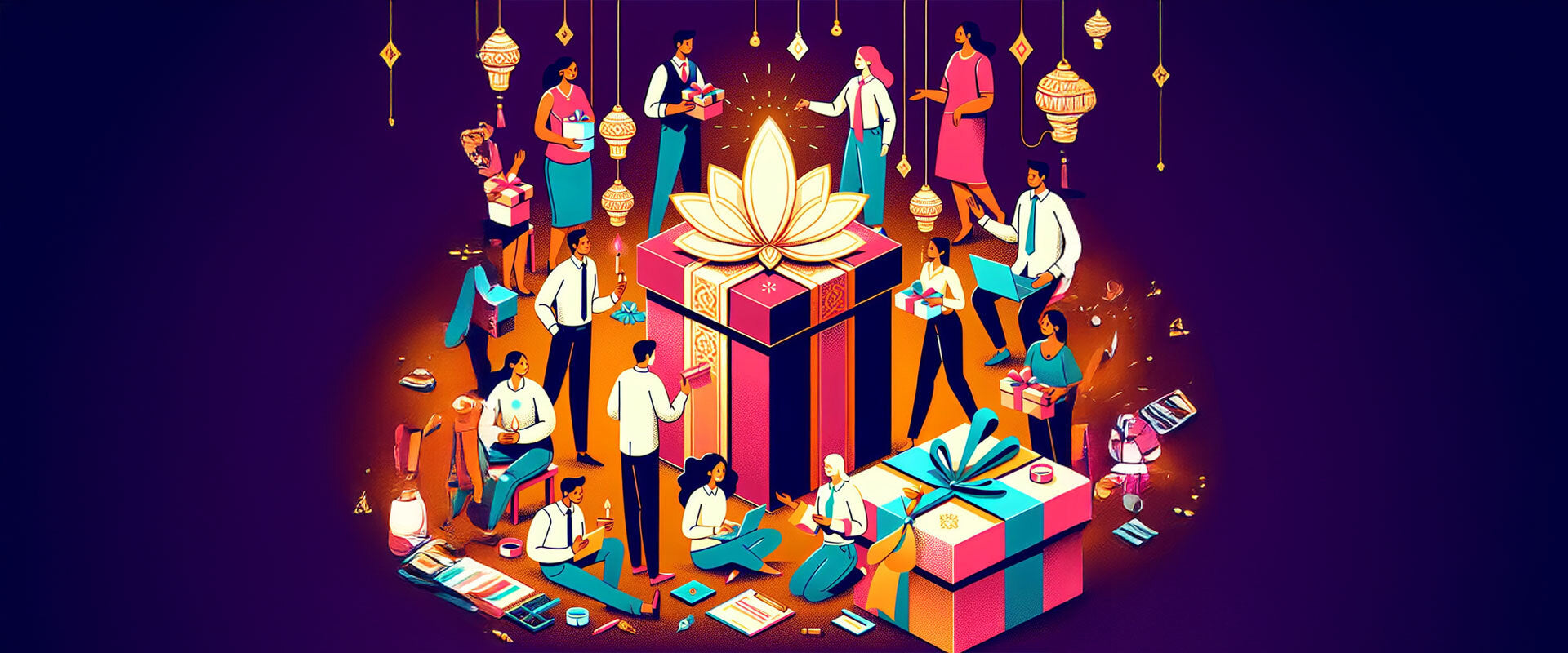 Personalized Diwali corporate pin from Say it with a Pin