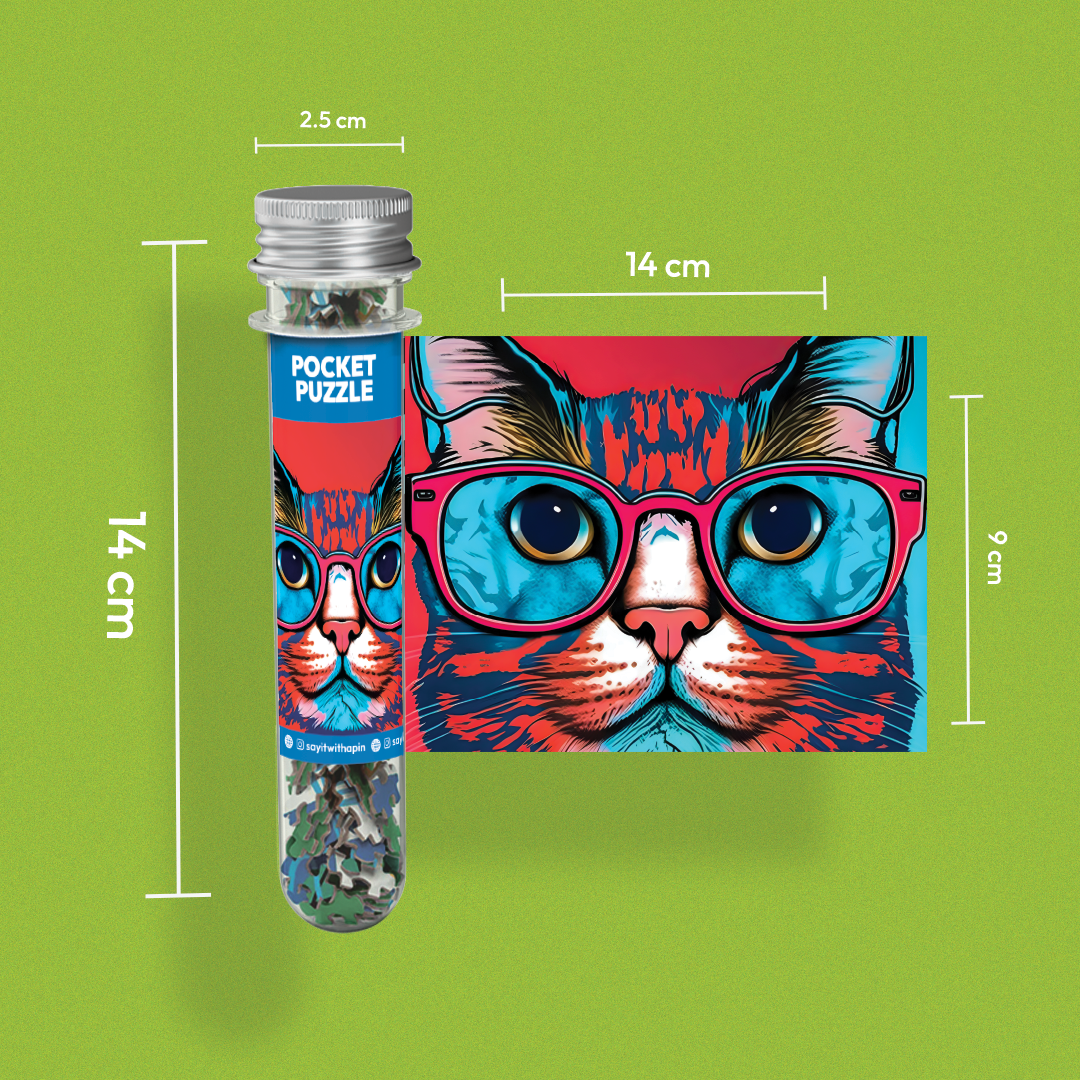 Colour Me Kitten Pocket Puzzle