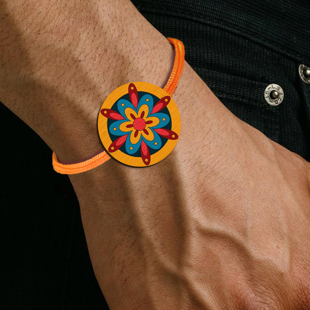 Vibrant Flower Rakhi