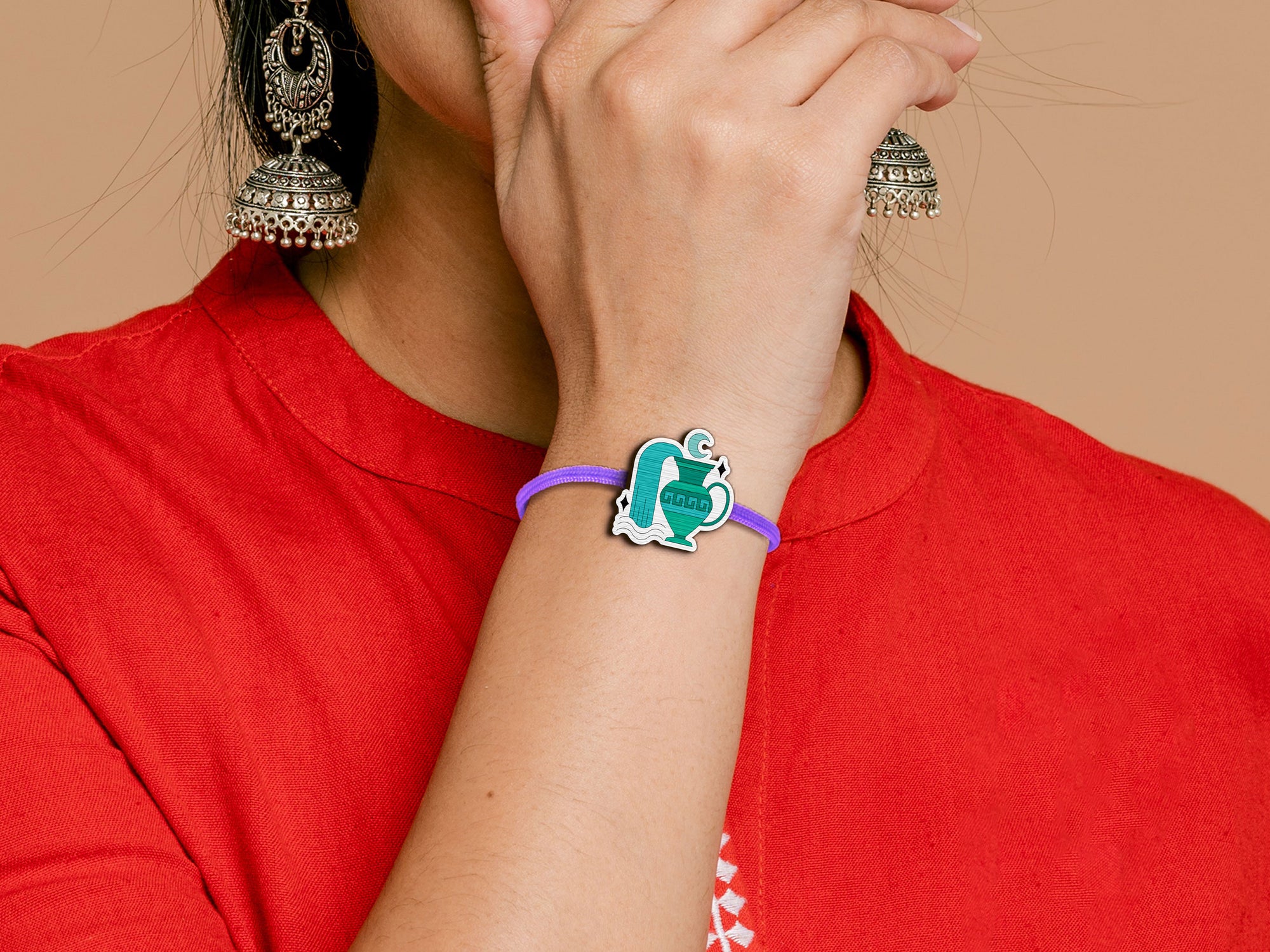 Aquarius Zodiac Rakhi