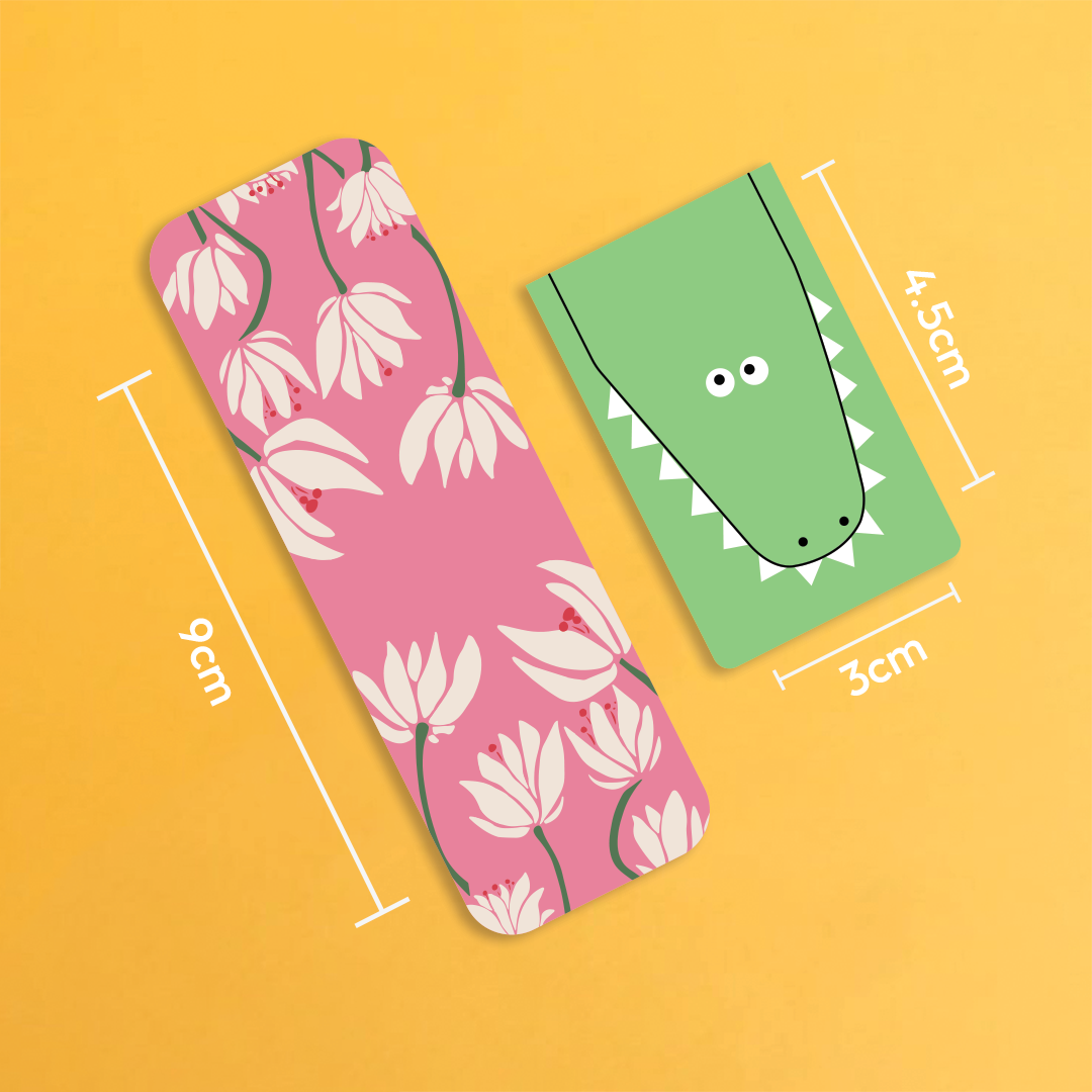 Bloomosaurus Magnetic Bookmarks