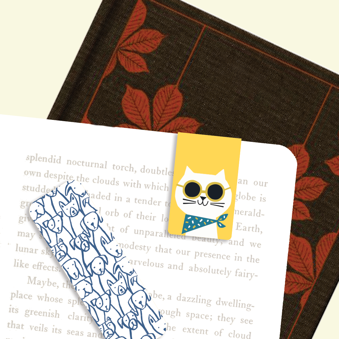 Claws v. Paws Magnetic Bookmarks