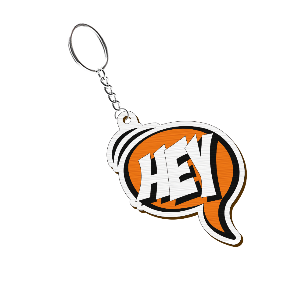 Hey Ping Keychain