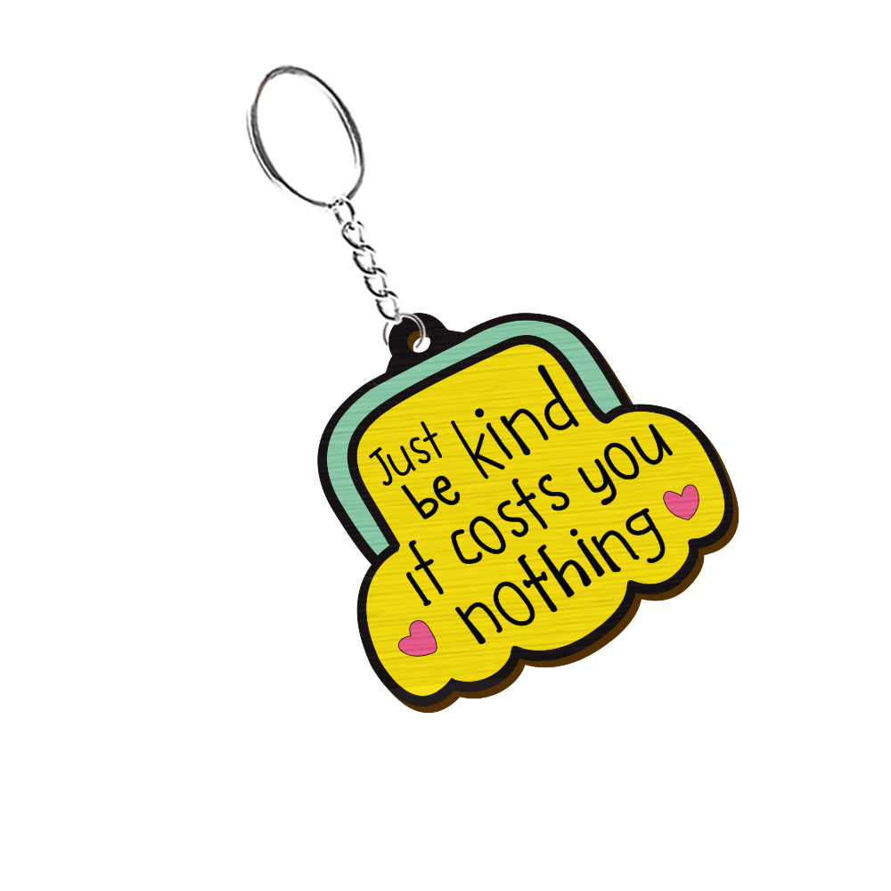 Just Be Kind Ping Keychain