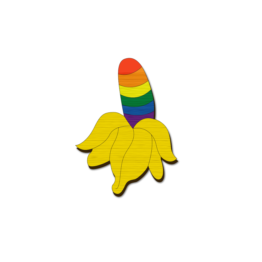 Pride Banana Magnet