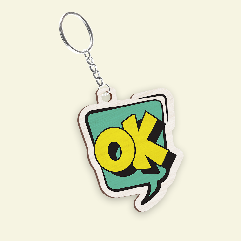 Ok Ping Keychain