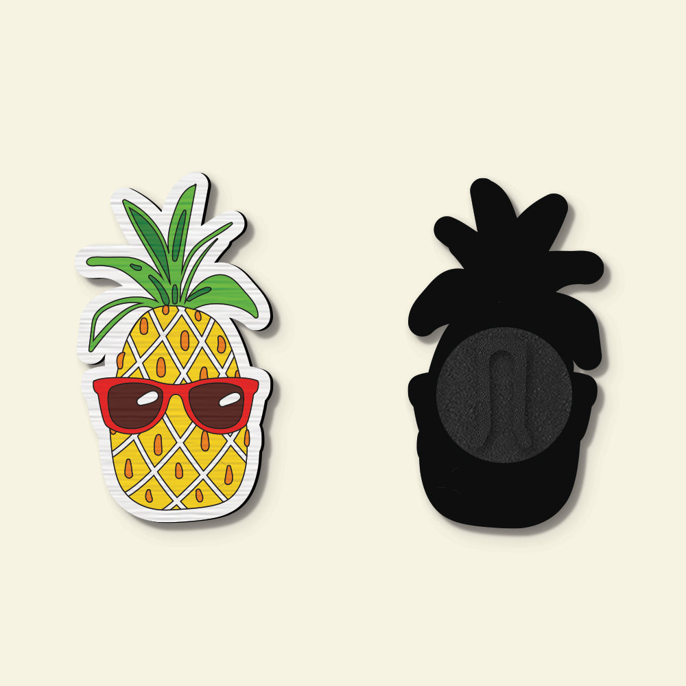 Pineapple with Glasses Unbutton
