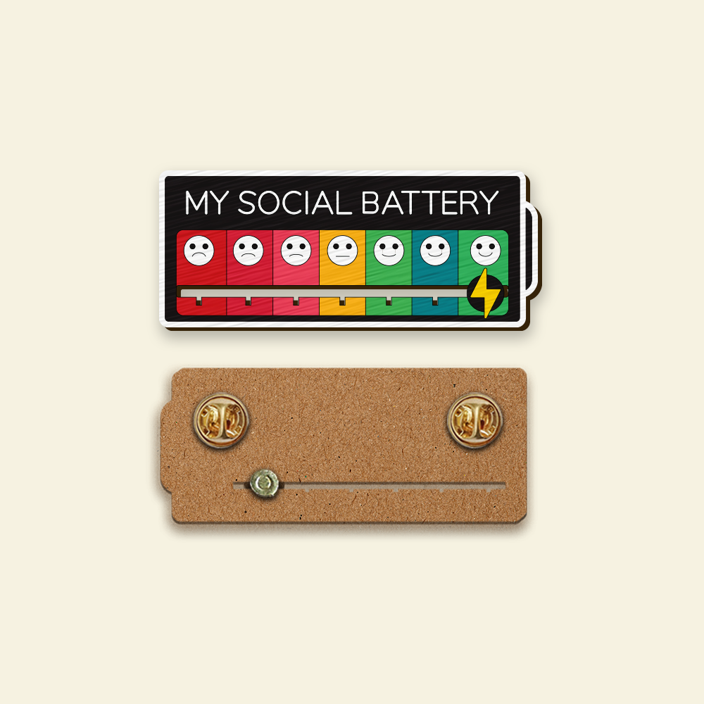 Social Battery Pin