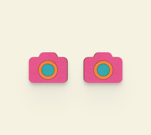 Camera Earrings