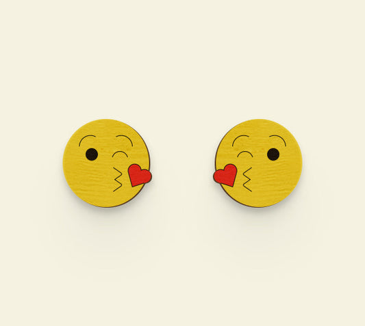 Kiss Emoji Earrings