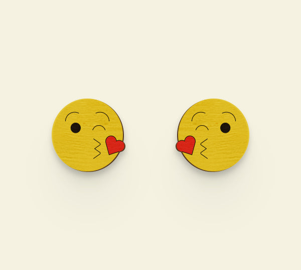 Kiss Emoji Earrings