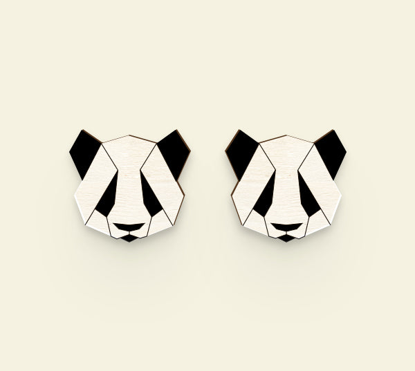 Panda Earrings