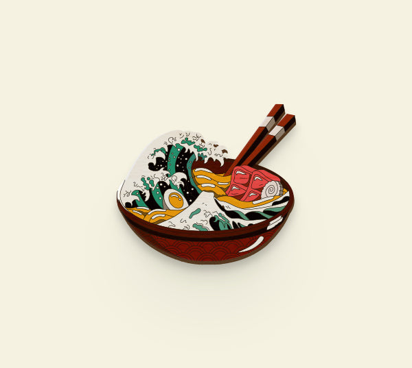 Ramen Wave Magnet