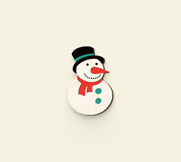 Snowman Pin